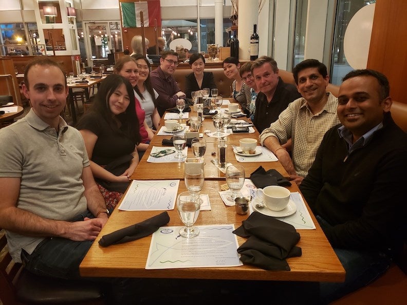 Dinner with Former Group Members in Boston 2019