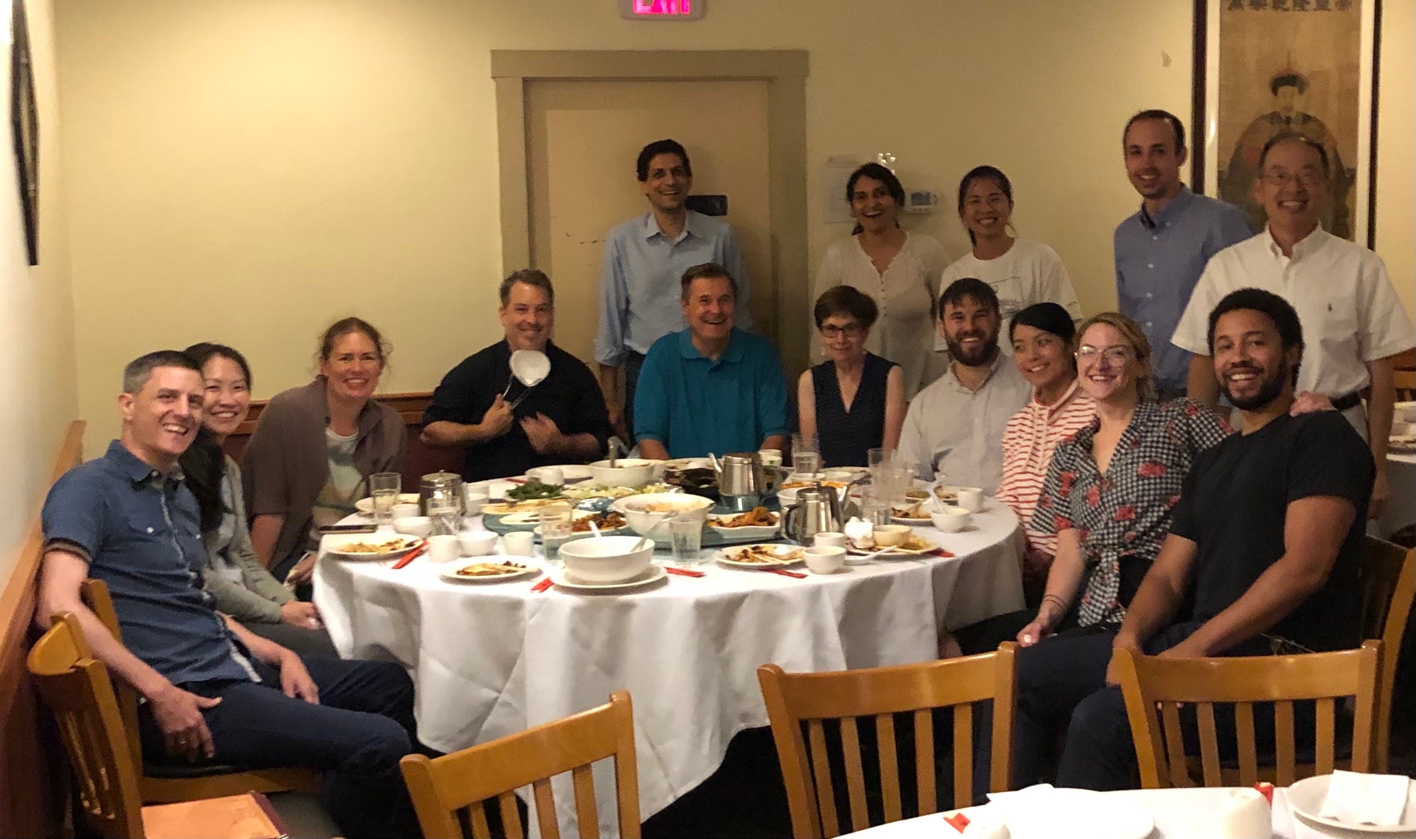 Postpandemic dinner in Boston with former group 2021